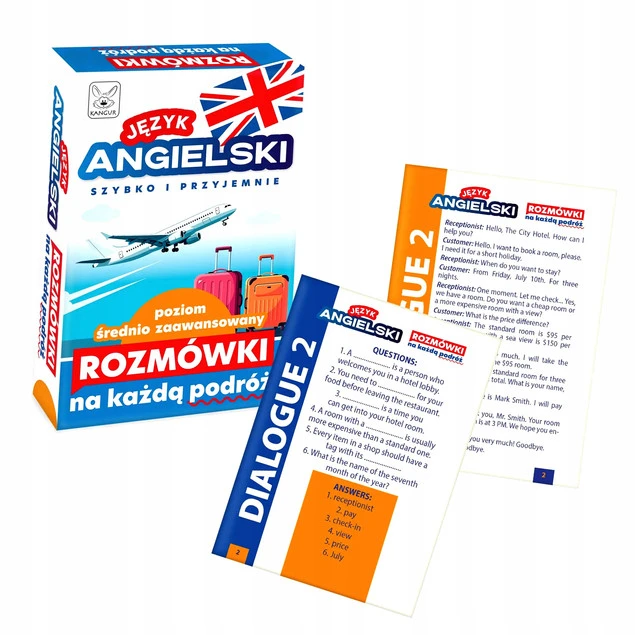 Angielskie Rozmówki poziom średnio zaawansowany - karty