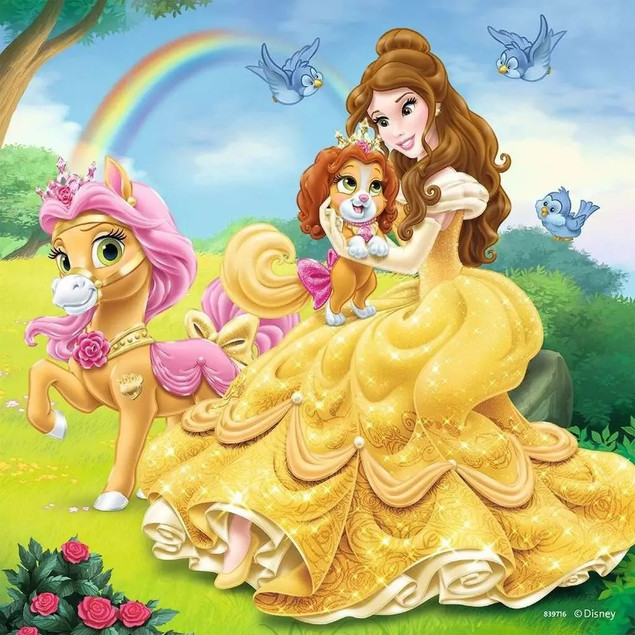 Puzzle Ravensburger Księżniczki Disneya 3x49 elementów kartonowe