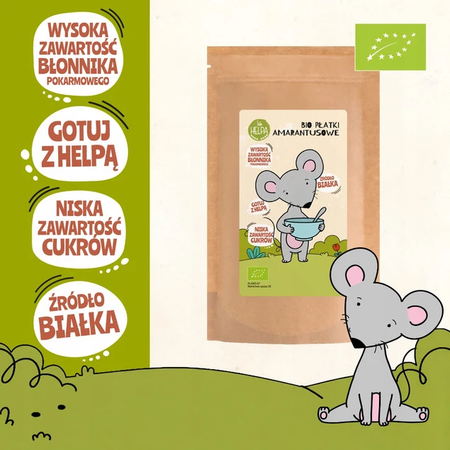 Bio Płatki Amarantusowe 250 g HELPA ekologiczne_2