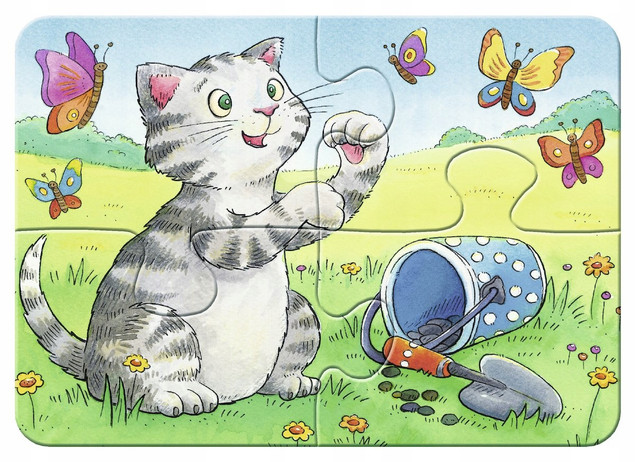 Ravensburger Moje první puzzle Domácí mazlíčci 4w1 (2,4,6,8 elementów)
