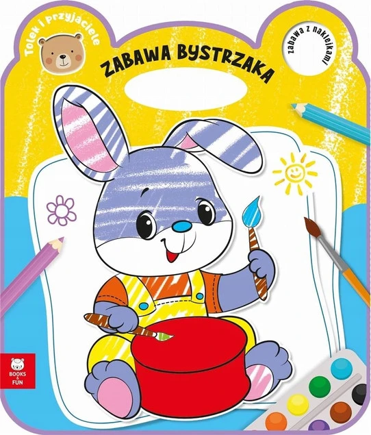 Zabawa bystrzaka Zajączek – kolorowanka z naklejkami