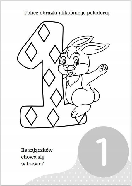 Maluszkowe Malowanie Cyferki – kolorowanka 2+