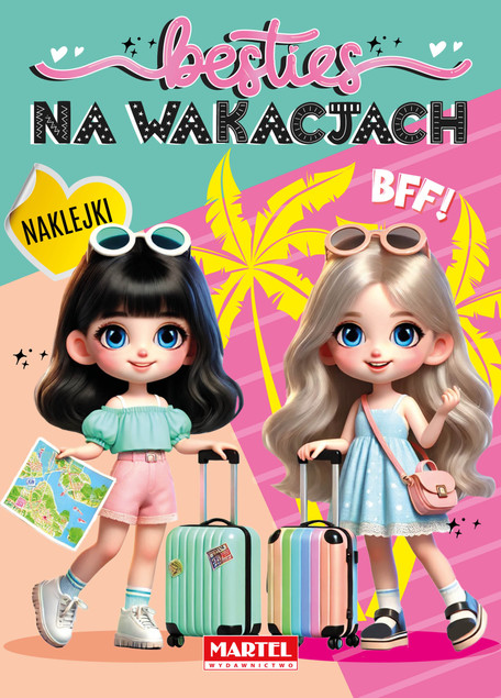 Kolorowanka z Naklejkami Besties Na WAKACJACH Martel