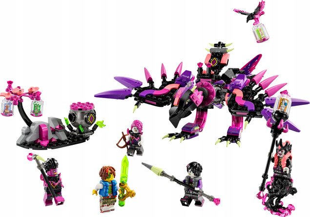 LEGO DREAMZzz 71483 Stwory z koszmarów Nigdywiedźmy Kruk Wilkołak DoomBlob