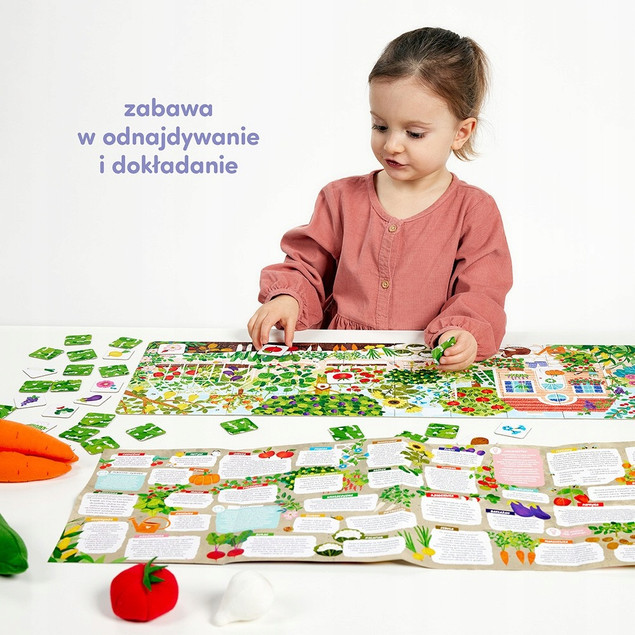 Puzzle ogrodowe edukacyjne CzuCzu - 40 elementów dla dzieci 3+