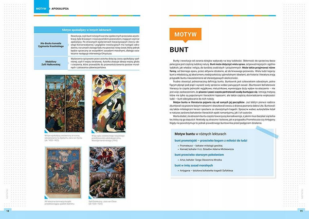 Opracowania lektur. Motywy. Liceum i technikum