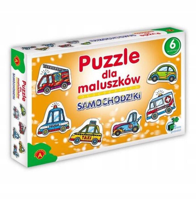 Puzzle Dla Maluszków SAMOCHODZIKI Układanka Dla 3 Latka 3+ Alexander