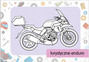 Kolorowanka z tatuażami. Motocykle