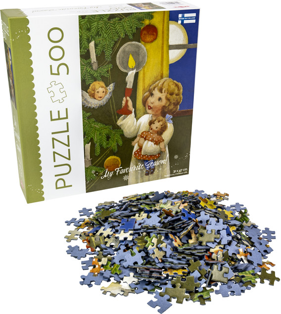Puzzle Tactic 500 elementów Christmas Card Świąteczne