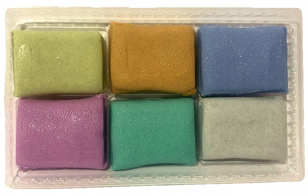Astra Modelina Szkolna PASTELOWA Z BROKATEM 6 Kolorów