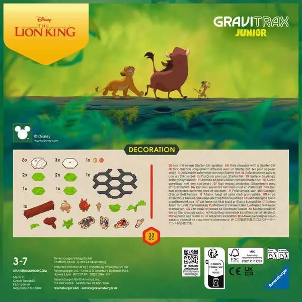 Zabawka konstrukcyjna Ravensburger GraviTrax Junior Król Lew
