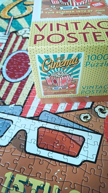 Puzzle 1000 Tactic Vintage Retro Cinema | Plakaty Filmowe