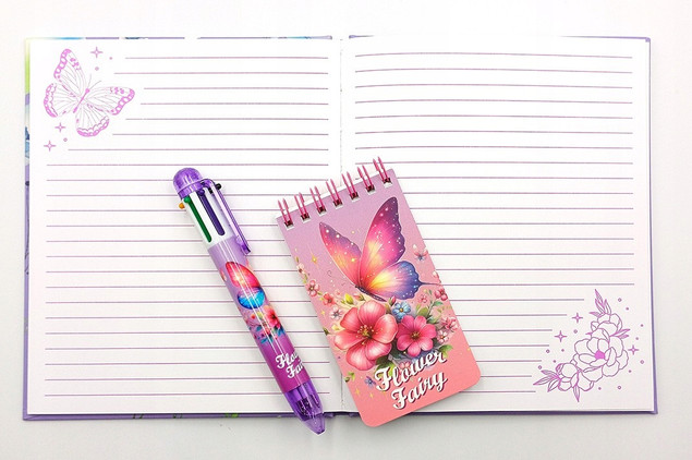STnux Flower Fairy: Zestaw Kreatywny Pamiętnik z Kryształkami 10 el.