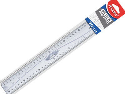 Linijka Dwustronna Szkolna Geometric 30cm Maped