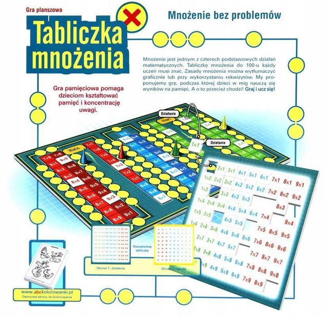 Tabliczka Mnożenia Bez Problemów Gra Planszowa Edukacyjna 5+ Jawa 00307