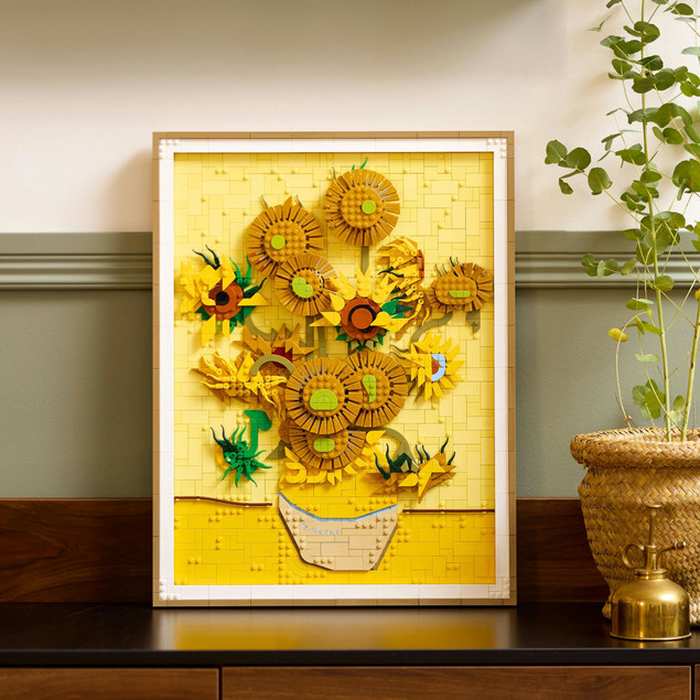 Tytuł LEGO Art 31215 Vincent van Gogh Słoneczniki – Obraz 3D Klocki Kolekcjonerskie