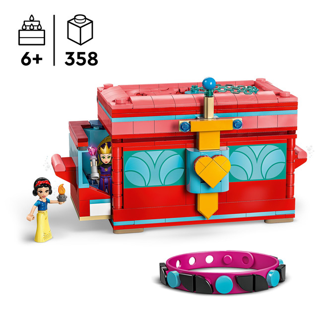 LEGO® Disney Princess 43276 Szkatułka na Biżuterię Królewna Śnieżka + Zła Królowa