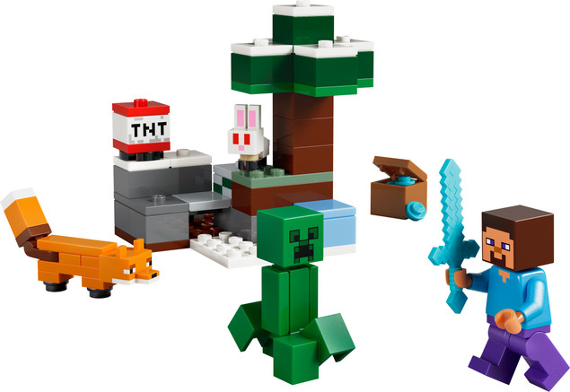 LEGO Minecraft Przygoda Steve’a w tajdze 21583