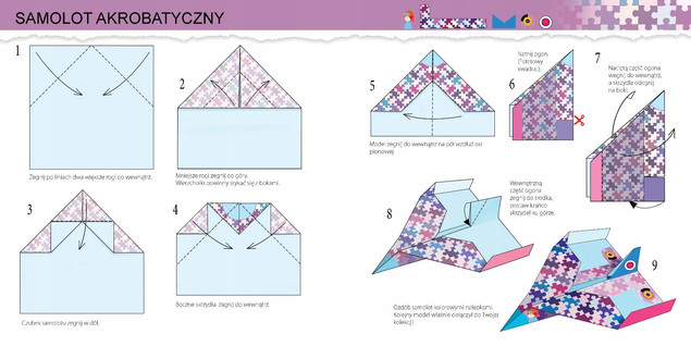 Moje Pierwsze Origami SAMOLOTY Marcelina Grabowska-Piątek 3+ Siedmioróg
