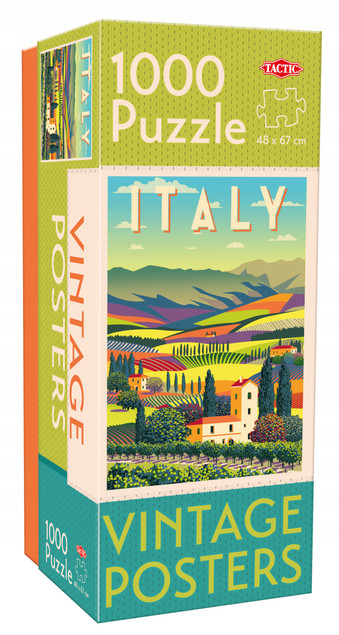 Puzzle Tactic Vintage Włochy Italia 1000 elementów 67x48 cm