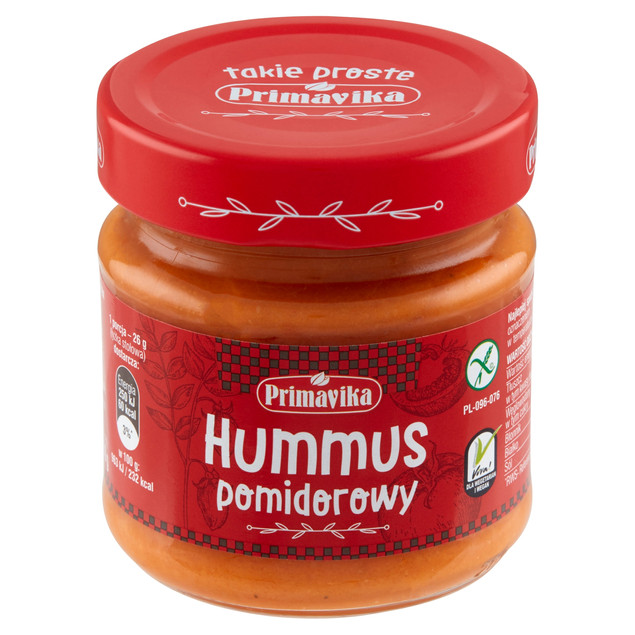 Hummus Pomidorowy Bezglutenowy Primavika 160 g