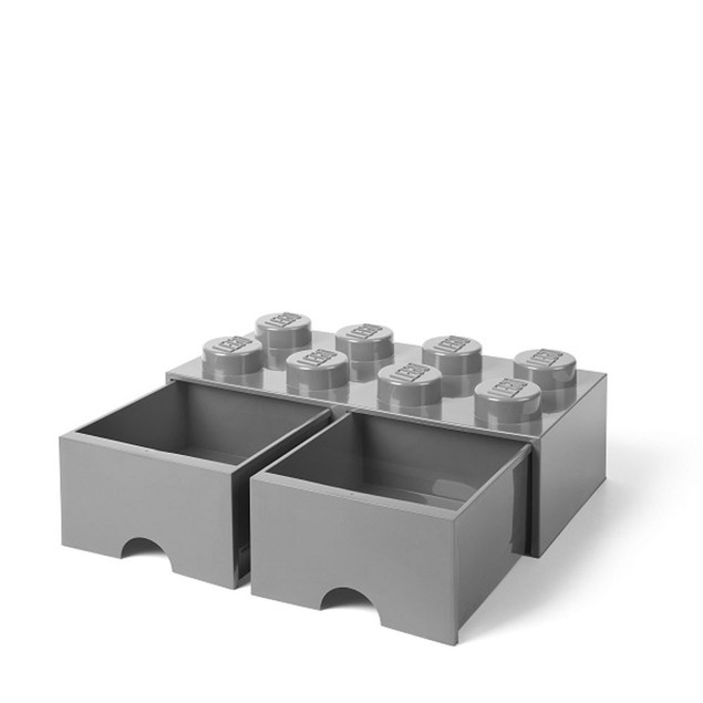 LEGO Pojemnik na Klocki z Szufladami 4x2 Szary 40061740