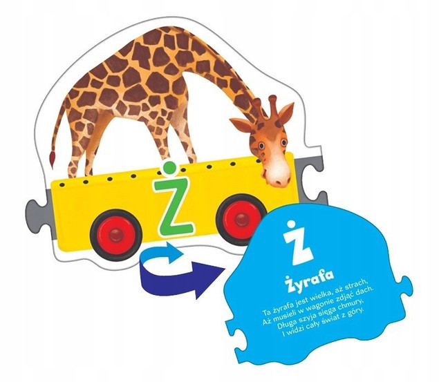 Puzzle Lokomotywa Literkowe ZOO Adamigo