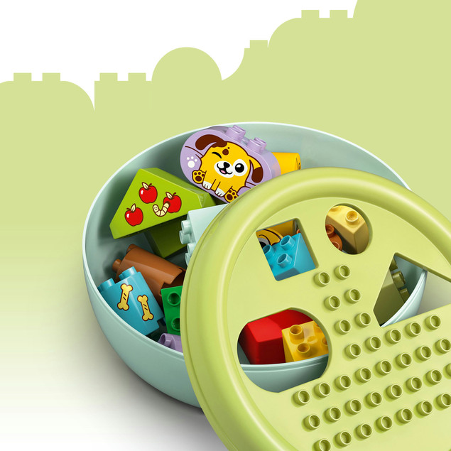 LEGO DUPLO 10441 Sorter Kształtów Domek Piesków – Zabawka Edukacyjna dla Maluchów