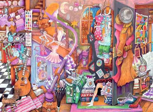 Puzzle 2D: Artystyczny nieład 500el
