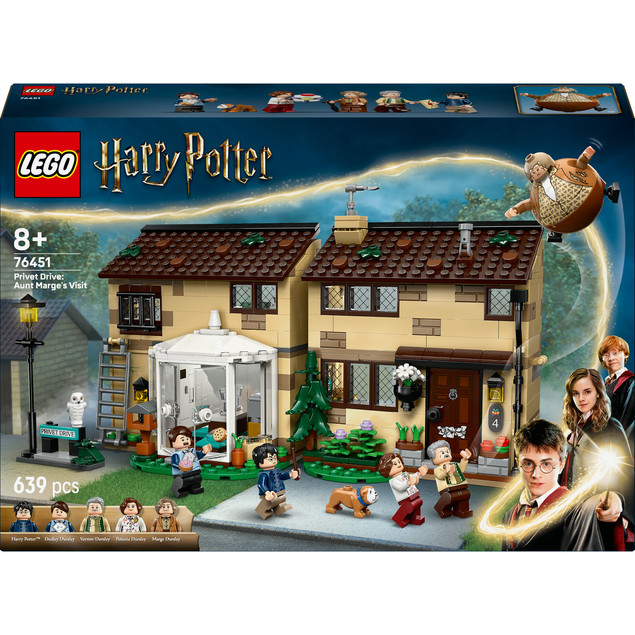 Zestaw LEGO Harry Potter 76451 Privet Drive: Wizyta Ciotki Marge 8+