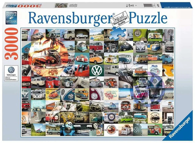 Puzzle Ravensburger 3000 elementów 99 momentów VW Kamper