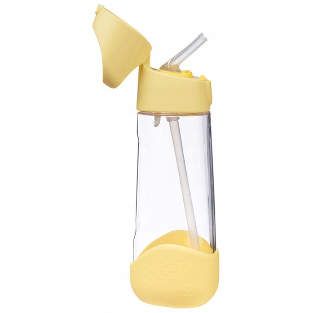 B.Box Bidon Butelka Tritanowa ze Słomką 600 ml Lemon Twist dla Dzieci