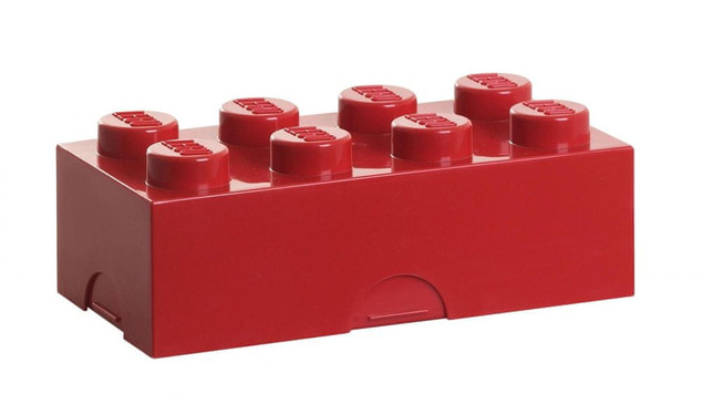 LEGO Pojemnik Duży Klocek Ósemka Czerwony – Organizer
