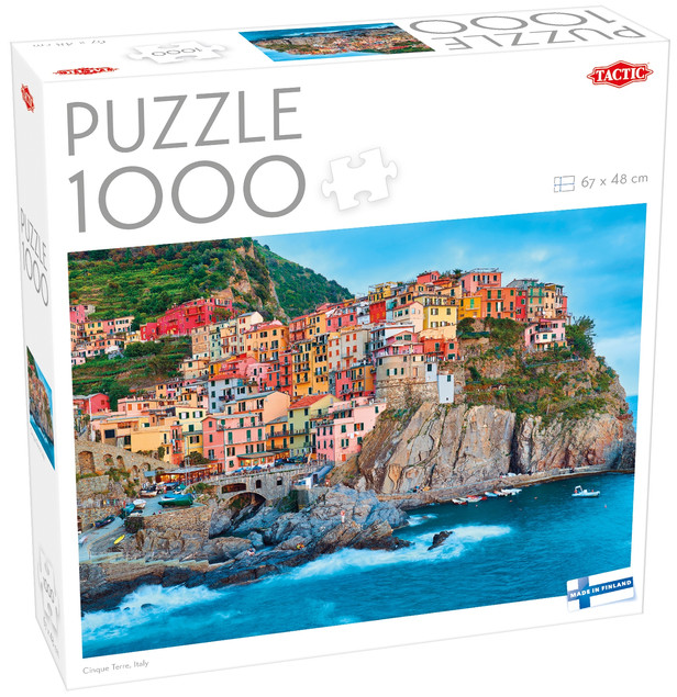 Tactic Puzzle 1000el Cinque Terre, Włochy - Fińska Jakość