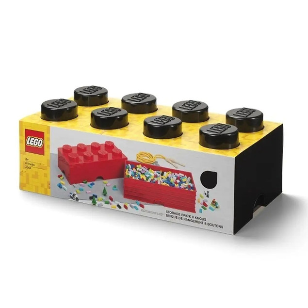 Pojemnik LEGO Storage Brick 8 Czarny (50x25x18cm) 40041733