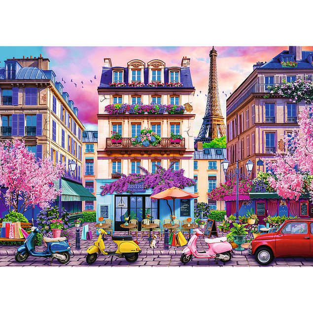 Trefl Puzzle 4000 el. Wiosna w Paryżu | Duże Puzzle Krajobrazowe