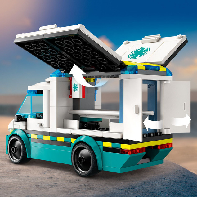 LEGO City 60451 Ambulans Ratunkowy z Minifigurkami