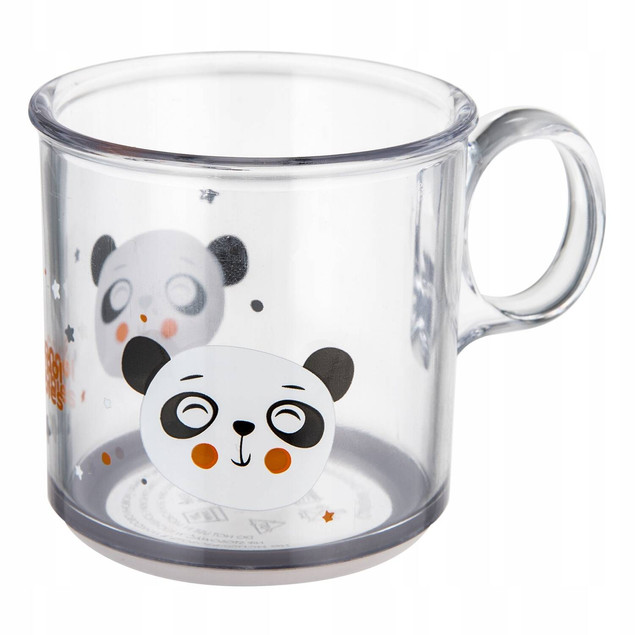 Kubek antypoślizgowy z uchem Panda Canpol 170ml 12m+