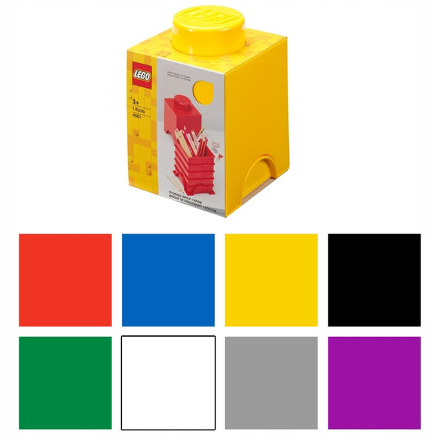 Pojemnik LEGO® Storage Brick 1 Stud Żółty 40011732