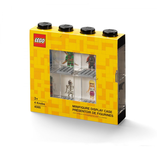 Gablotka na 8 minifigurek LEGO Czarna