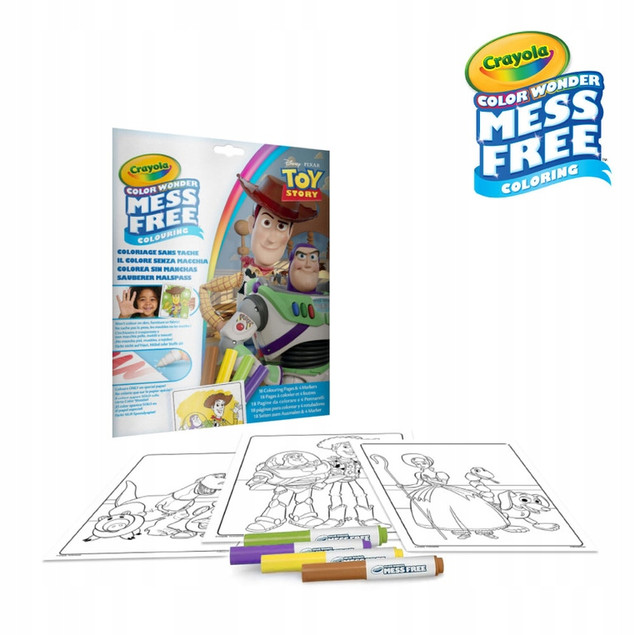 Crayola Kolorowanka Toy Story 3+ z 4 Niebrudzącymi Flamastrami