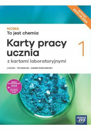 2x NOWA TO JEST CHEMIA 1 LO PODRĘCZNIK + KARTY PRACY PODSTAWOWY Edycja 2024