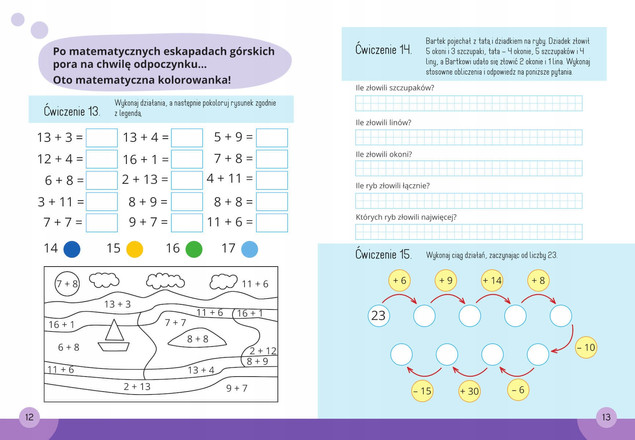 Matematyka Klasa 1-3: Dodawanie i Odejmowanie. Mądry Uczeń, Tamara Malska