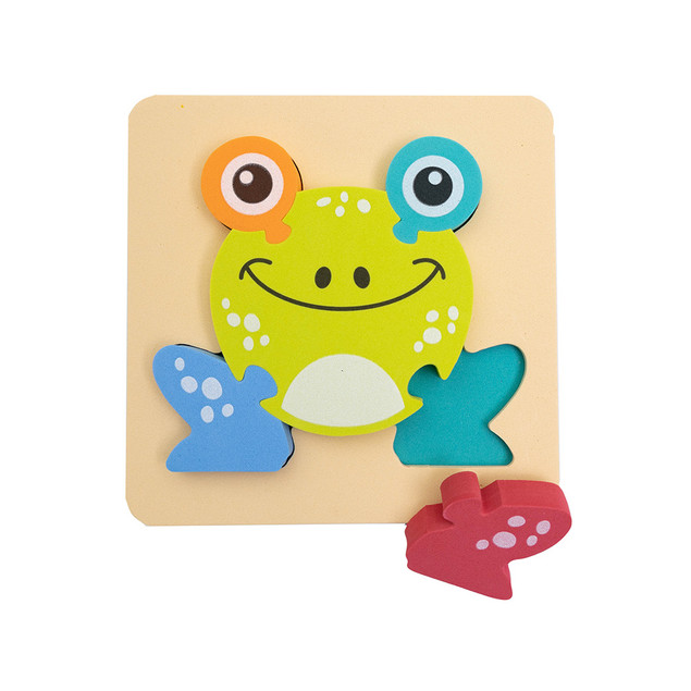 Puzzle Piankowe Układanka Żabka ASKATO 0+ Do Kąpieli Na Podłogę