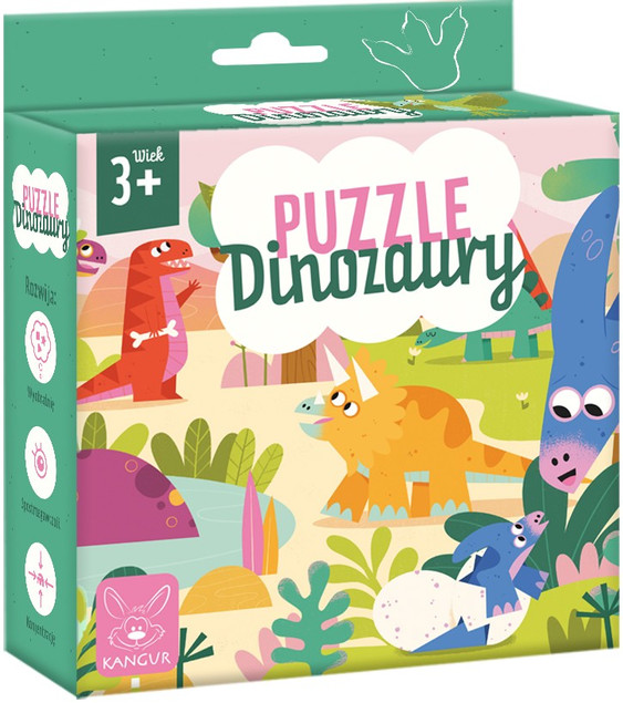 Puzzle Dinozaury 3+ 30 elementów Kangur