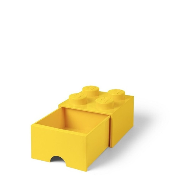 LEGO Pojemnik Szuflada Brick Drawer 4 Żółty na Klocki 25x25cm