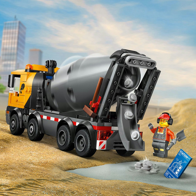 LEGO City 60478 Betoniarka z Bębnem i Minifigurkami