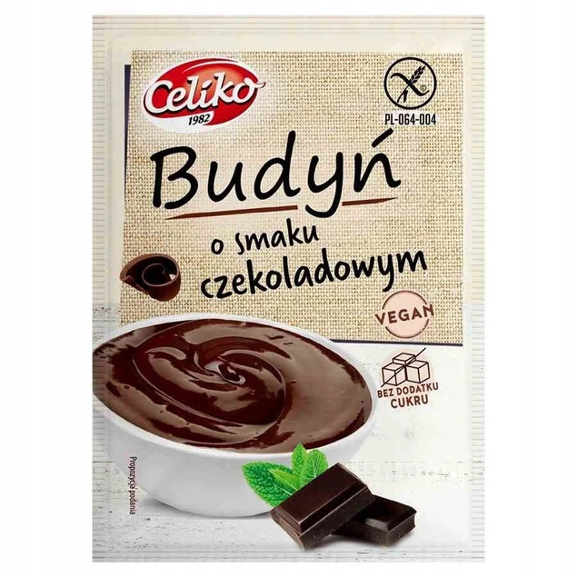 Budyń o smaku czekoladowym 40g bez cukru bezglutenowy Celiko