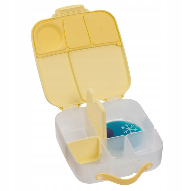 B.box Lunchbox Śniadaniówka Lemon Twist z Przegródkami i Wkładem Chłodzącym 2L