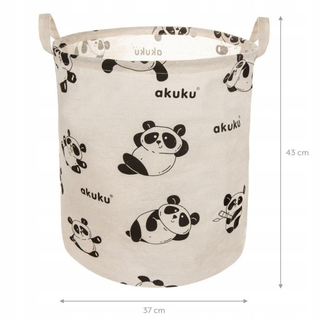 Kosz na zabawki miś panda Akuku